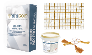 PBO Mesh 10/10 MX PBO muratura PBO-Joint MX-Joint Ruregold